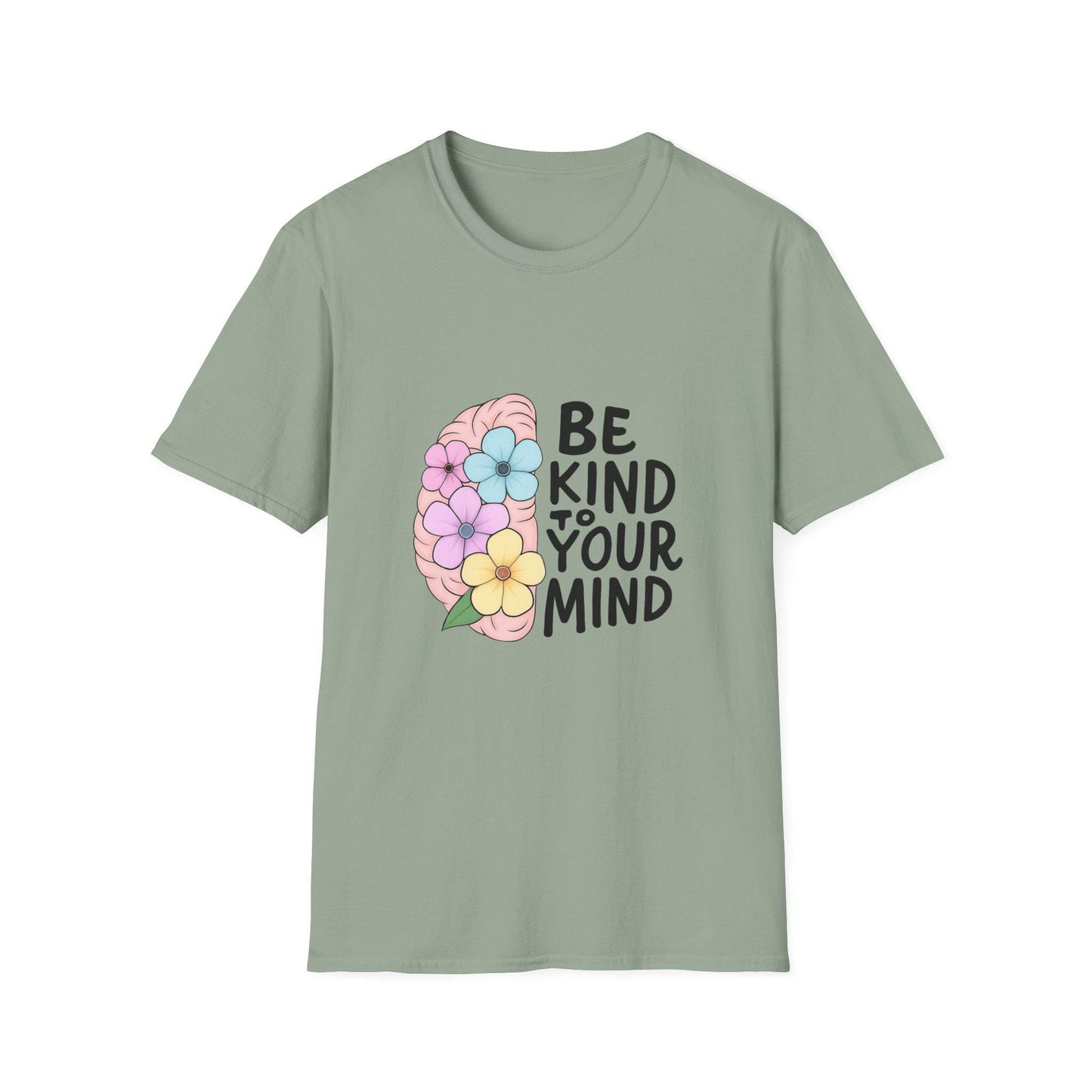 Be Kind to Your Mind T-Shirt, Unisex Softstyle Tee, Mental Health Awareness Shirt, Positive Vibes Apparel, Gift Idea for Friends