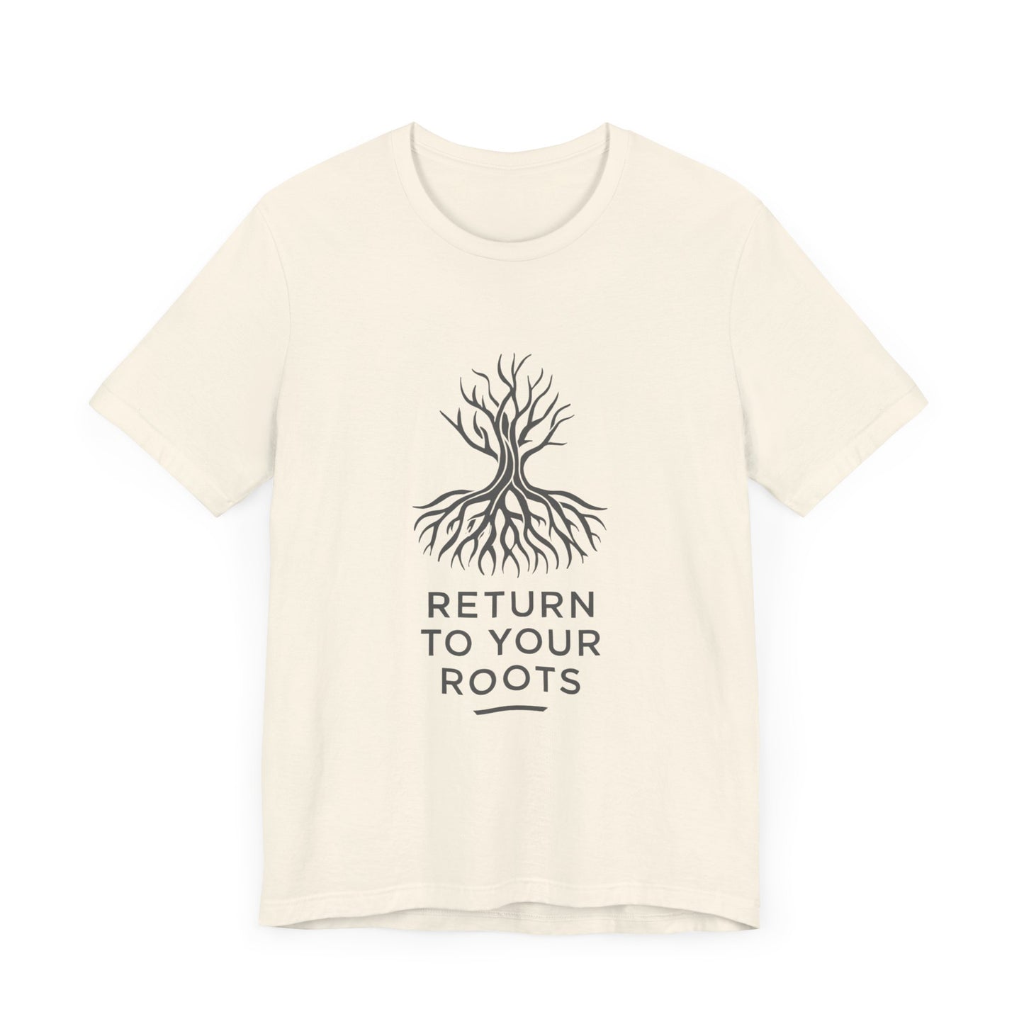 Inspirational Unisex Jersey Tee - 'Return to Your Roots' - Nature Lovers Shirt, Gift for Gardeners, Eco-Friendly Apparel, Motivational
