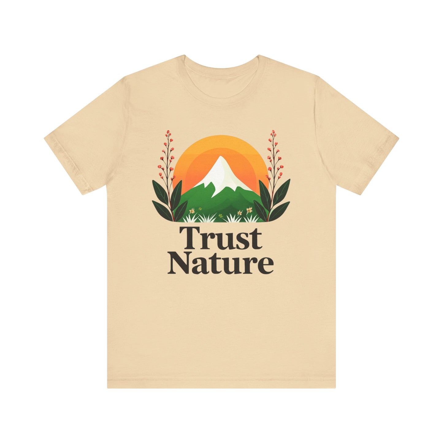 Trust Nature Unisex Jersey Tee, Eco-Friendly Shirt, Nature Lover Gift, Casual Everyday Wear, Outdoor Enthusiast Apparel, Birthday Gift