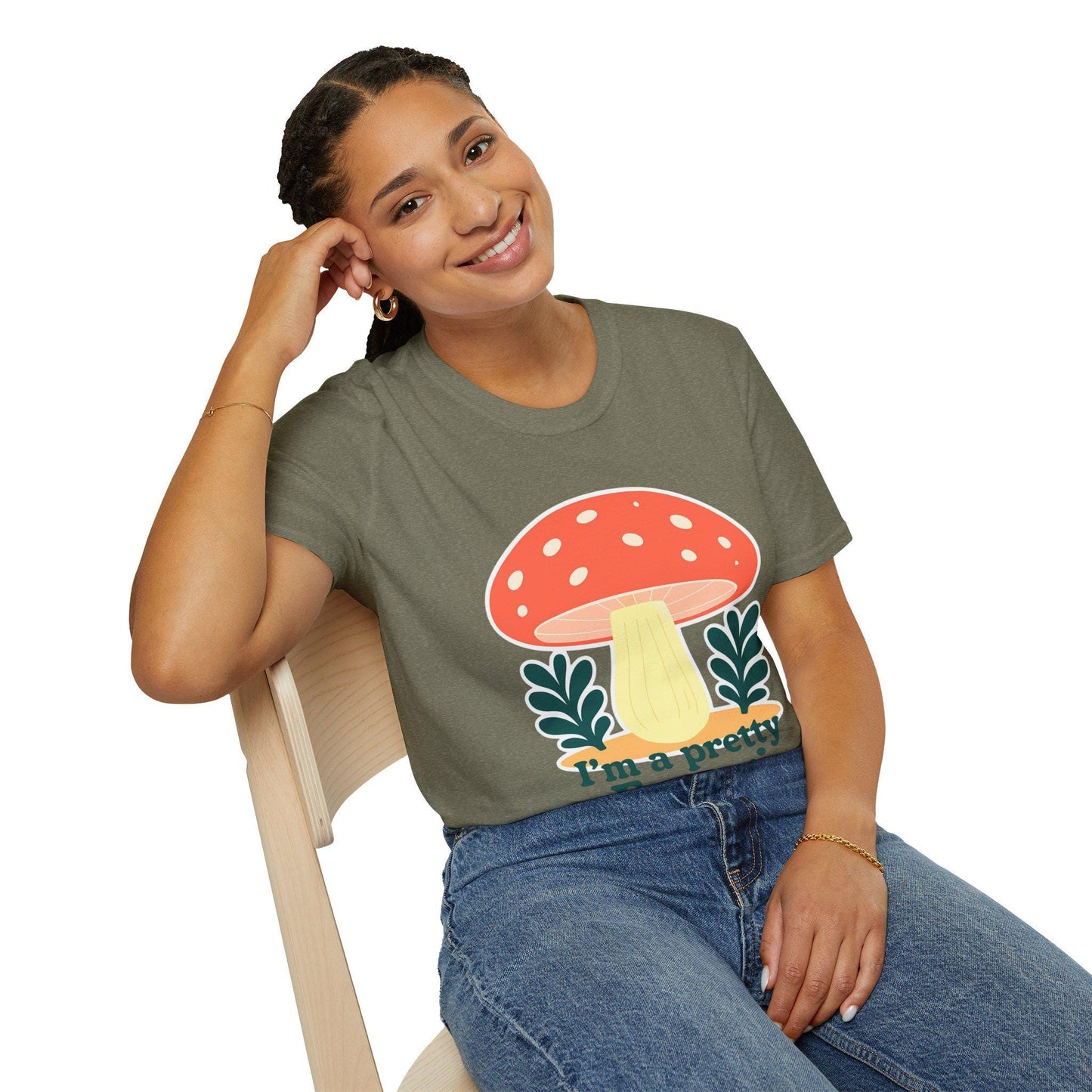 Whimsical Mushroom T-Shirt - Fun-Gi Design, Perfect for Nature Lovers, Gifts, Casual Wear, Eco-Friendly Style, Festival Attire