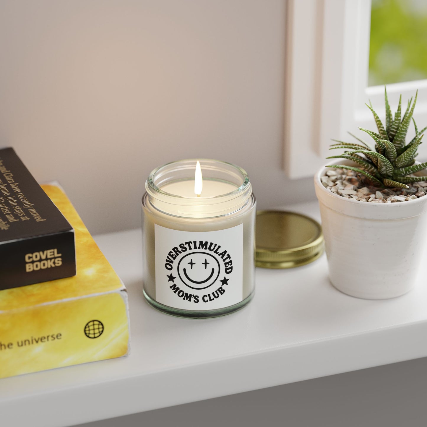 Overstimulated Mom's Club Scented Candle, Relaxing Gift for Moms, Aromatherapy, Home Decor, Self-Care