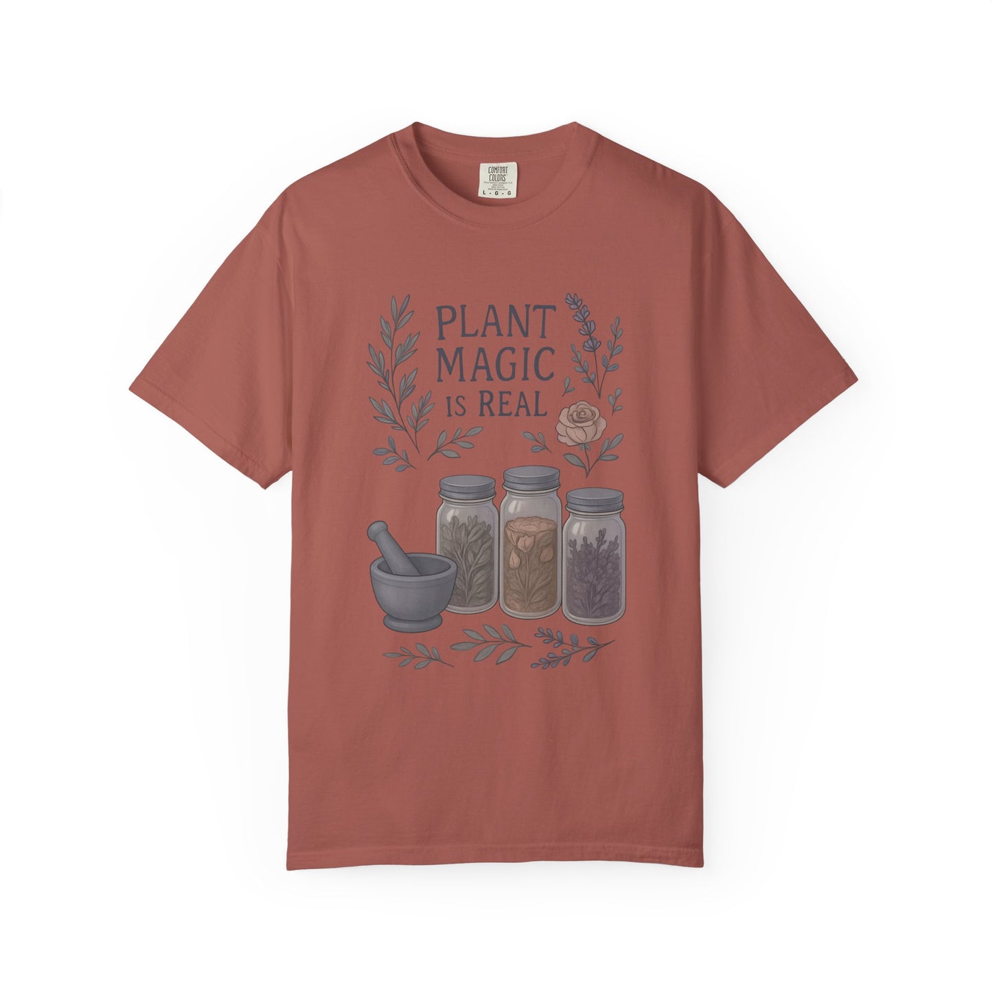 Plant Magic Unisex T-shirt, Herbalist Gift, Boho Tee, Nature Lover Shirt, Spiritual Fashion, Eco-Friendly Style