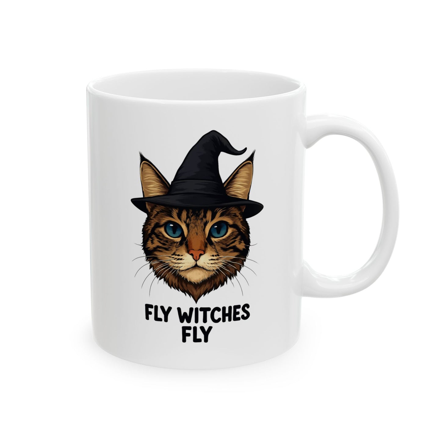 Funny Cat Ceramic Mug | Gift for Cat Lovers | Cute Coffee Cup for Home & Office | Birthday, Christmas, Pet Adoption Day