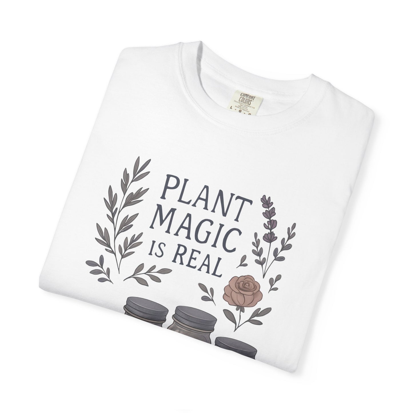 Plant Magic Unisex T-shirt, Herbalist Gift, Boho Tee, Nature Lover Shirt, Spiritual Fashion, Eco-Friendly Style