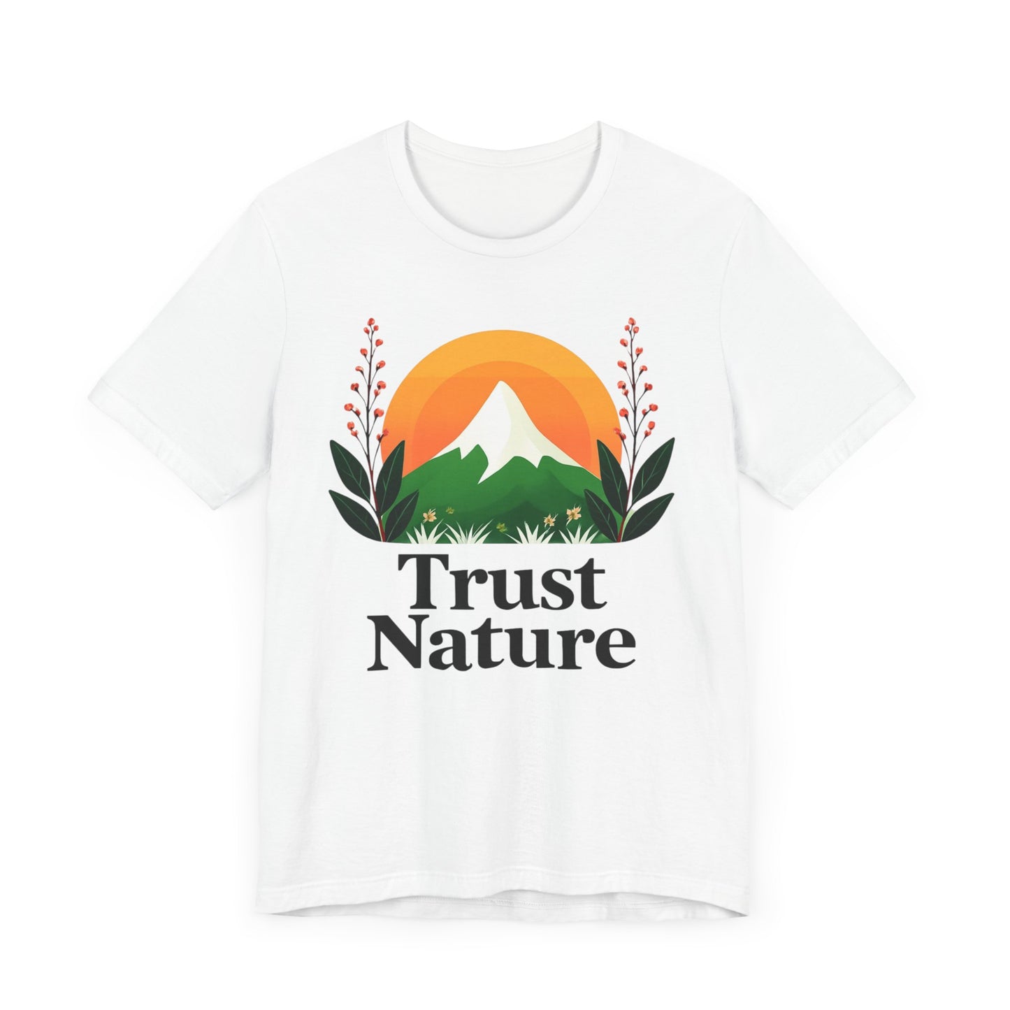 Trust Nature Unisex Jersey Tee, Eco-Friendly Shirt, Nature Lover Gift, Casual Everyday Wear, Outdoor Enthusiast Apparel, Birthday Gift