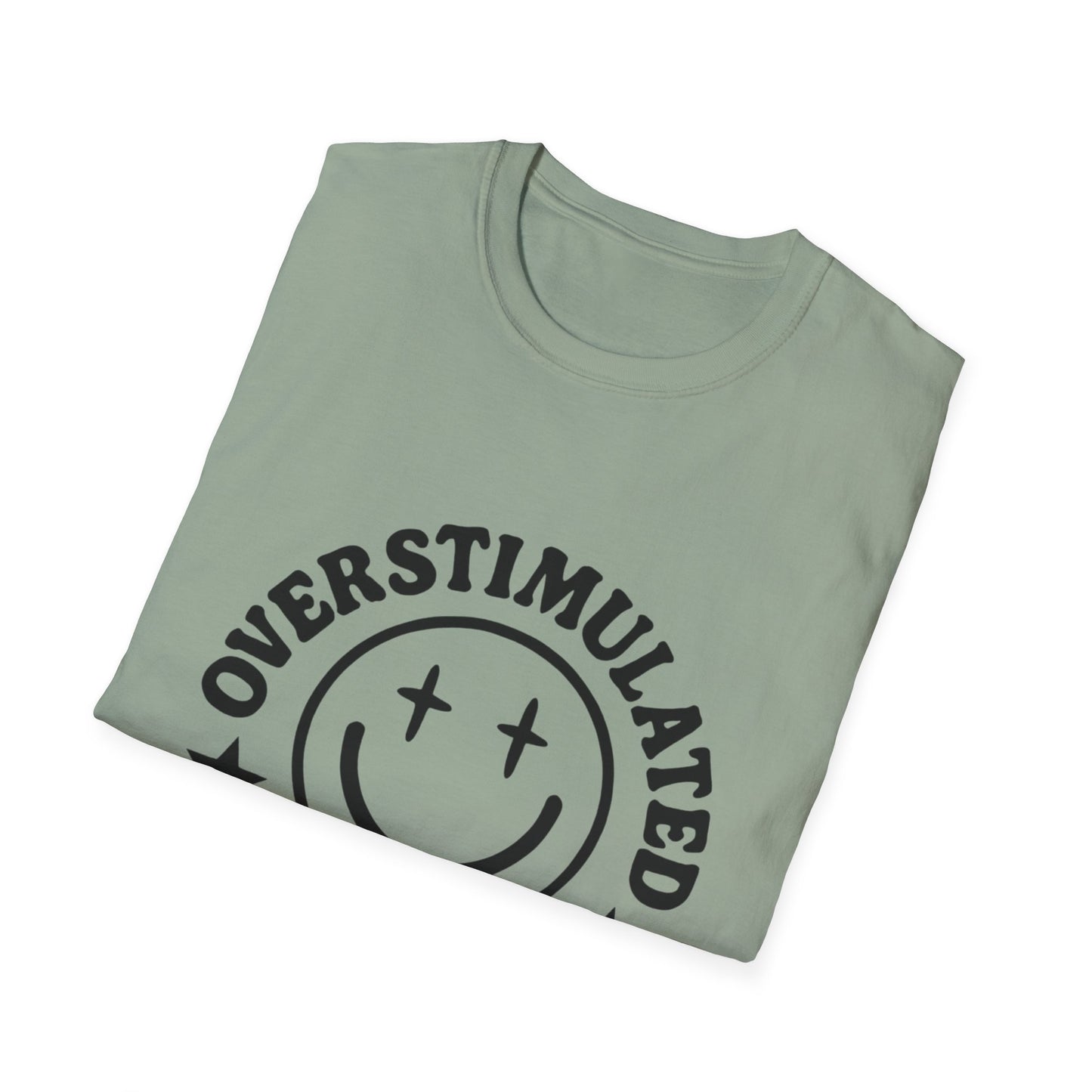 Overstimulated Mom's Club Unisex T-Shirt - Perfect Gift for Moms, Casual Wear, Family Gatherings, or Baby Showers