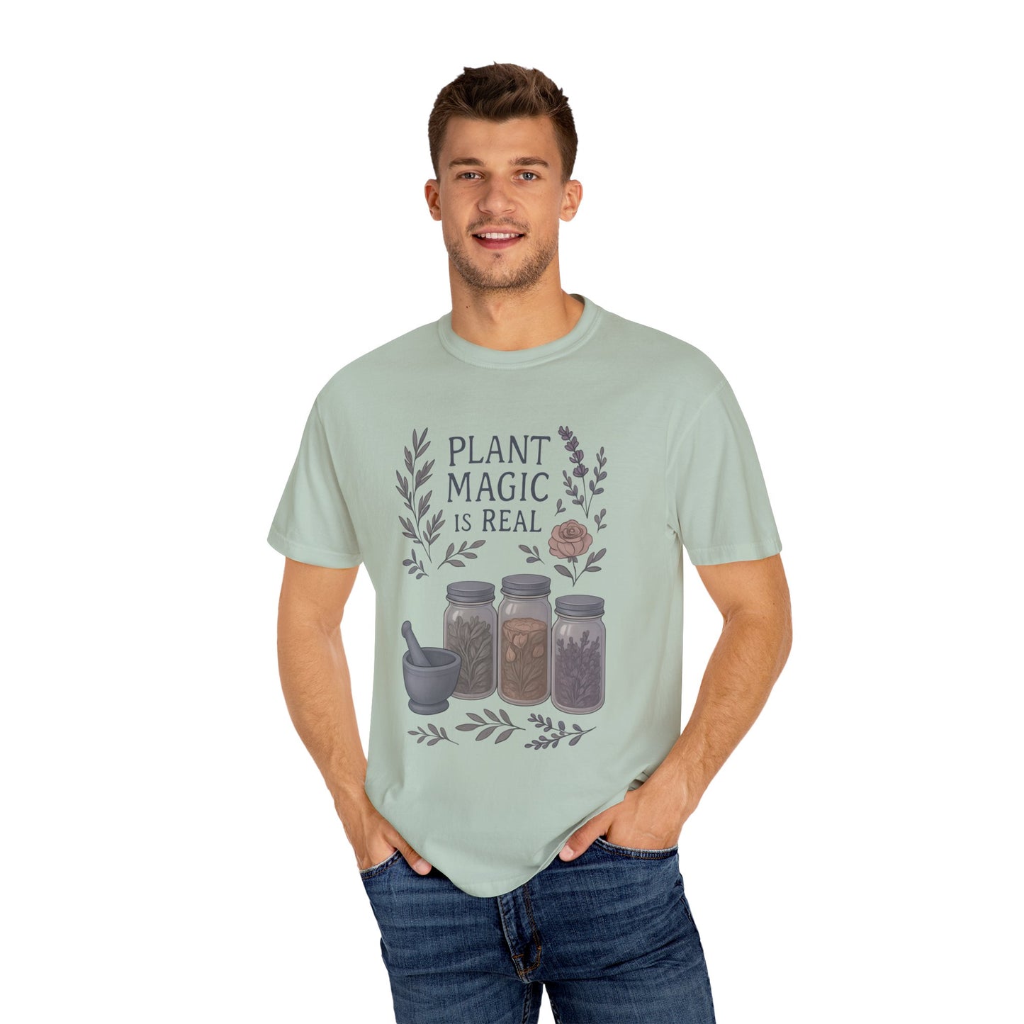 Plant Magic Unisex T-shirt, Herbalist Gift, Boho Tee, Nature Lover Shirt, Spiritual Fashion, Eco-Friendly Style