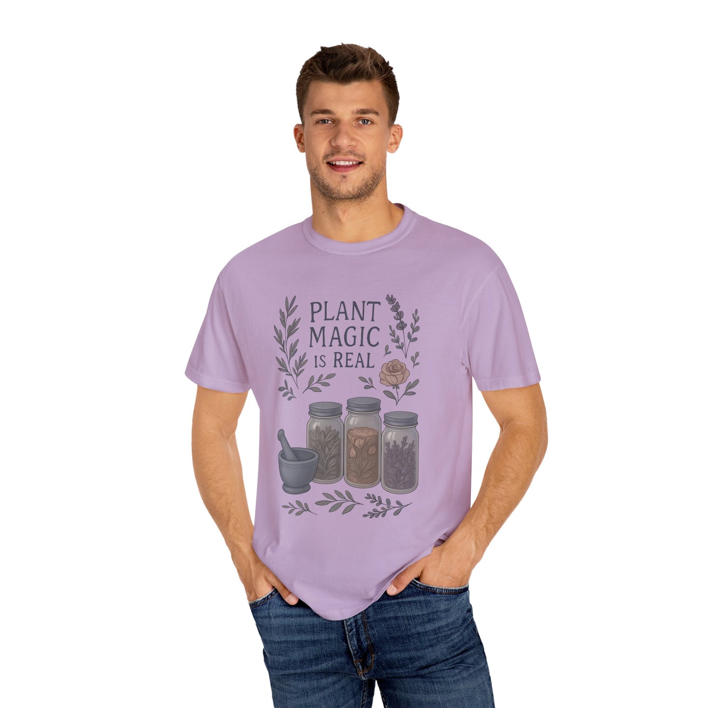 Plant Magic Unisex T-shirt, Herbalist Gift, Boho Tee, Nature Lover Shirt, Spiritual Fashion, Eco-Friendly Style