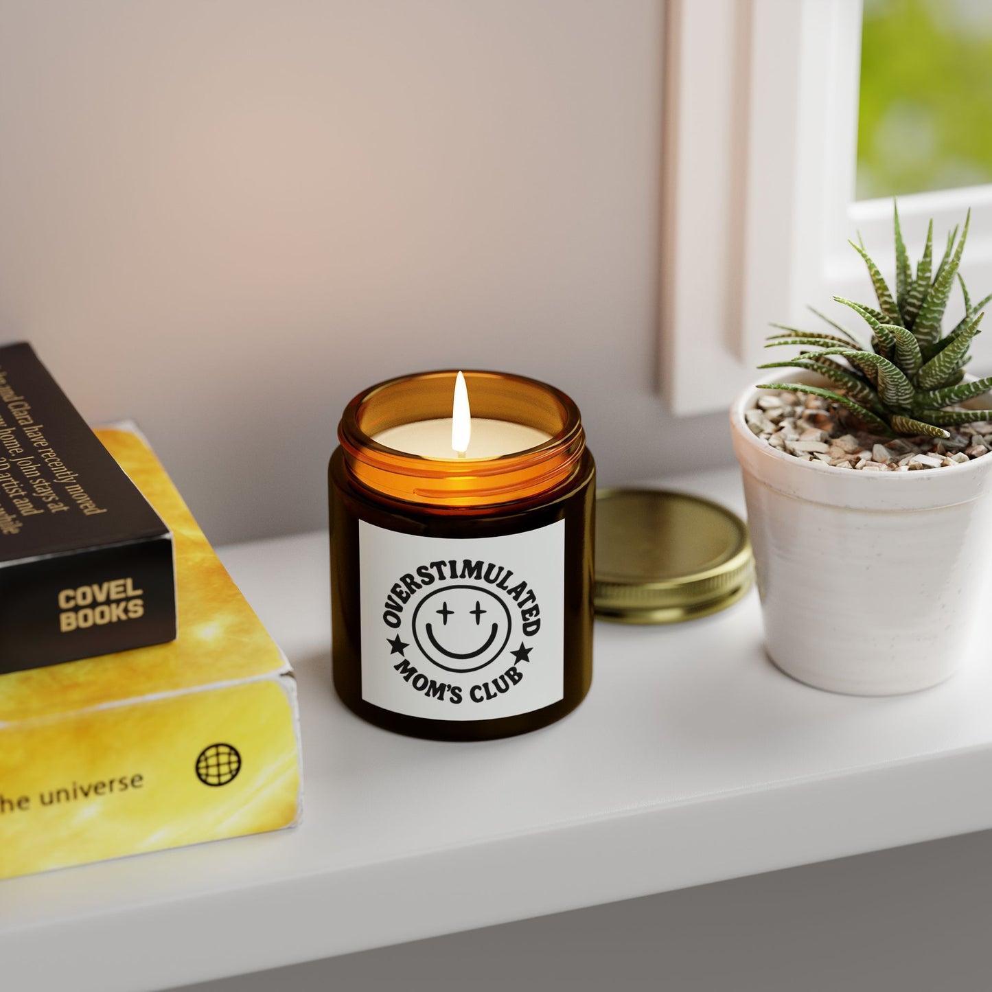 Overstimulated Mom's Club Scented Candle, Relaxing Gift for Moms, Aromatherapy, Home Decor, Self-Care