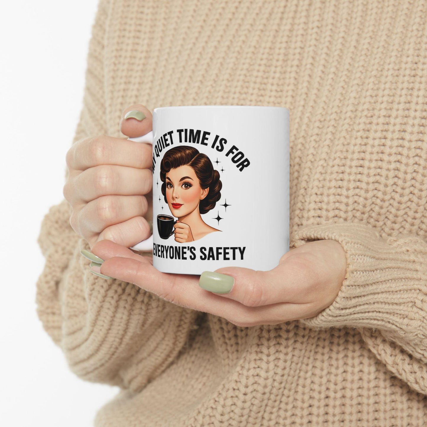 Funny Ceramic Mug, Perfect for Coffee Lovers, Gift for Friends, Humor in the Office, Quirky Kitchen Decor, Tea Time Fun