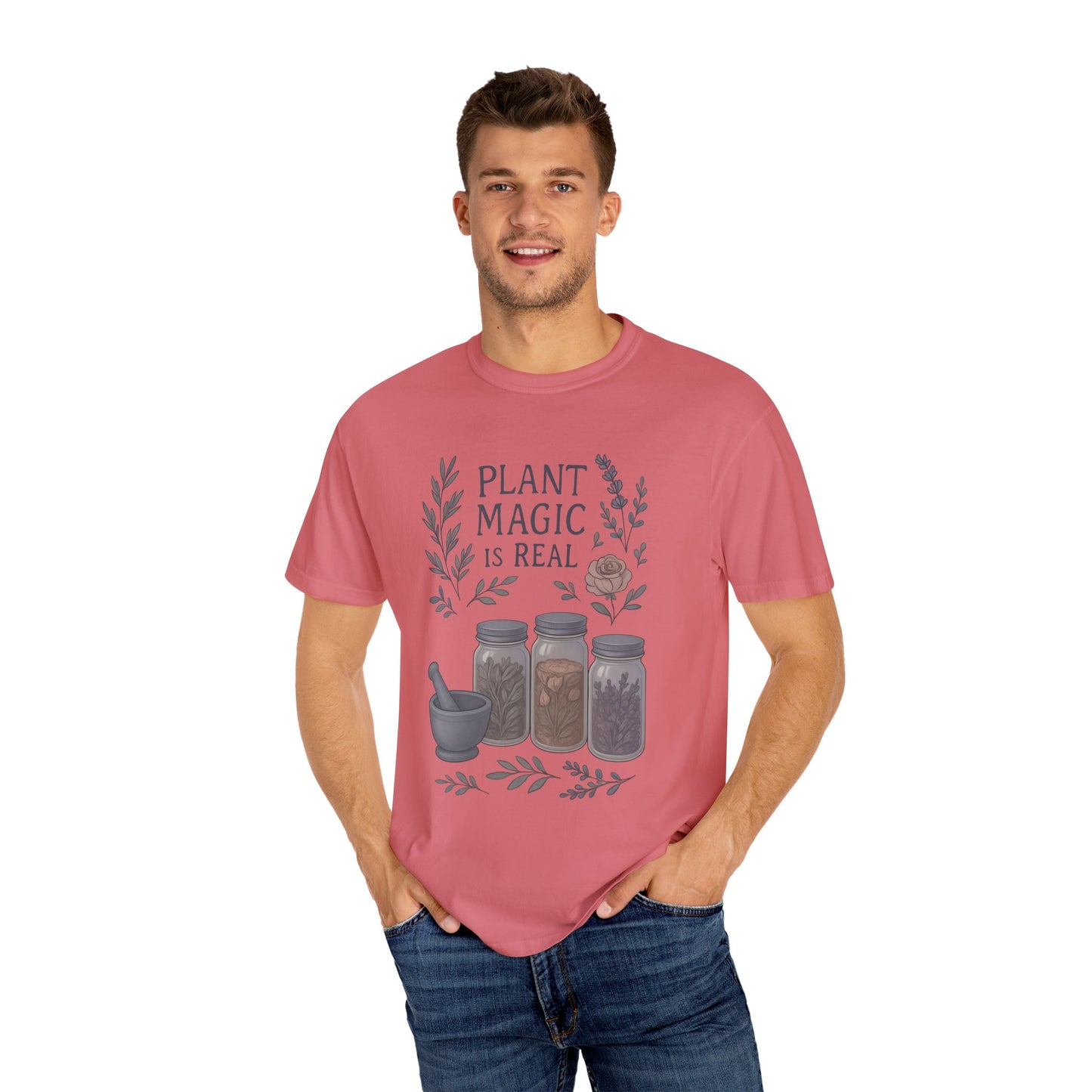 Plant Magic Unisex T-shirt, Herbalist Gift, Boho Tee, Nature Lover Shirt, Spiritual Fashion, Eco-Friendly Style