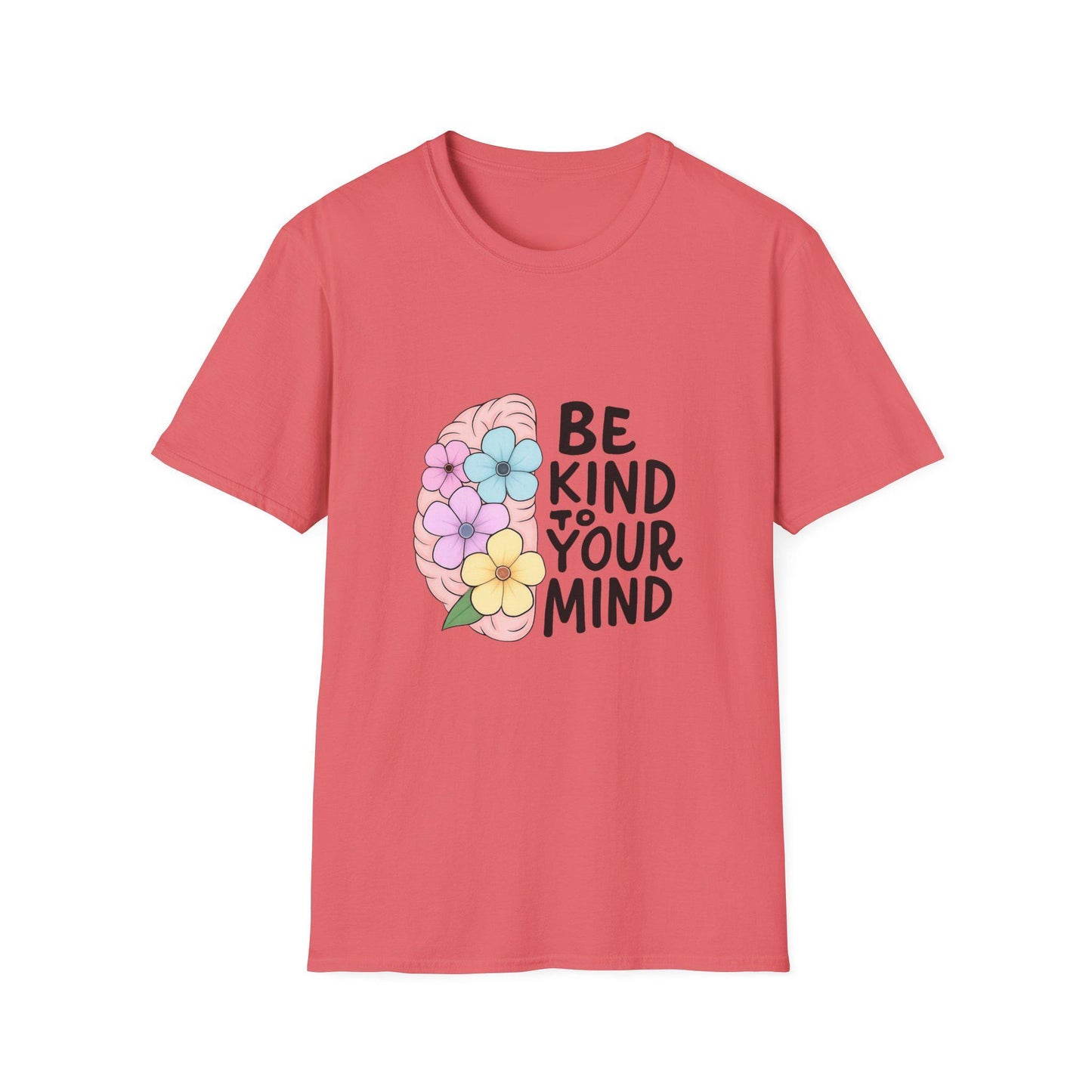 Be Kind to Your Mind T-Shirt, Unisex Softstyle Tee, Mental Health Awareness Shirt, Positive Vibes Apparel, Gift Idea for Friends