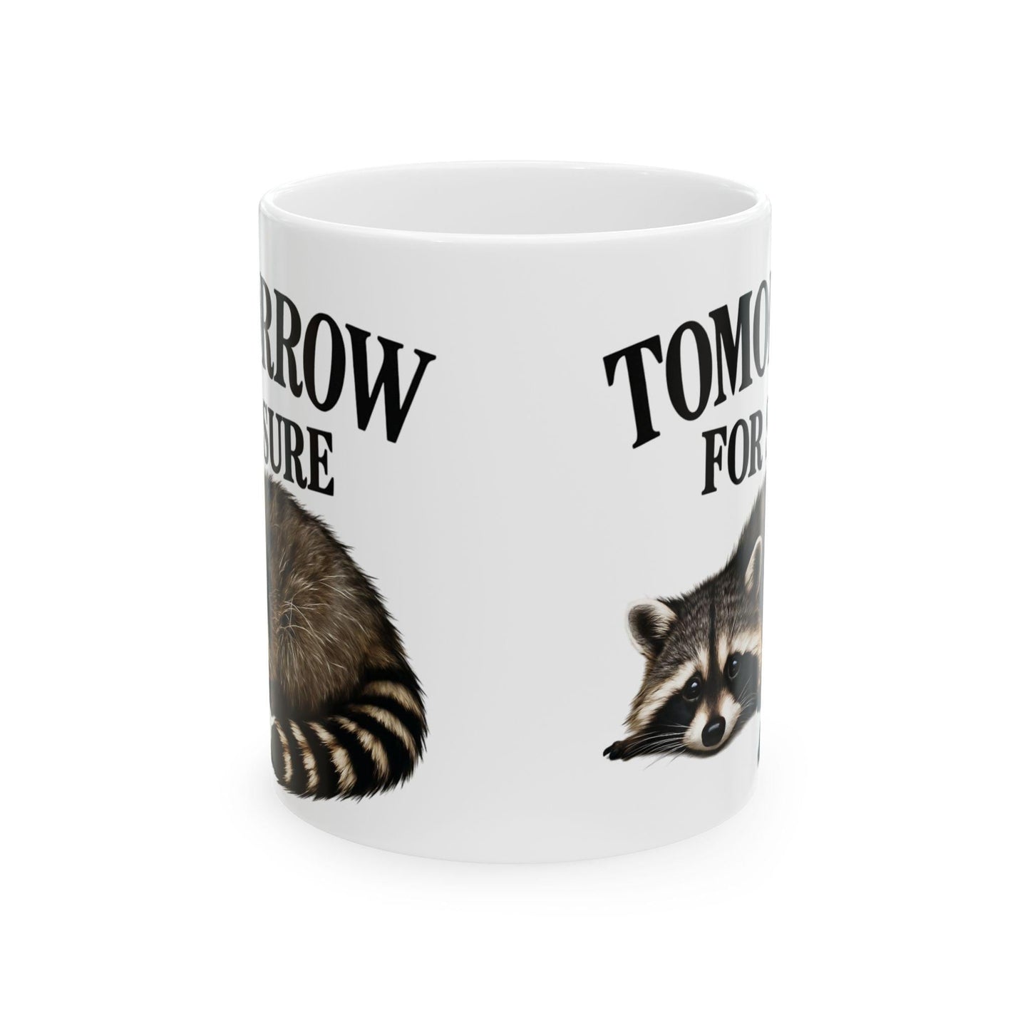 Whimsical Raccoon Ceramic Mug, Perfect for Animal Lovers, Gifts for Friends, Home Decor, Cute Coffee Cup, Funny Mug