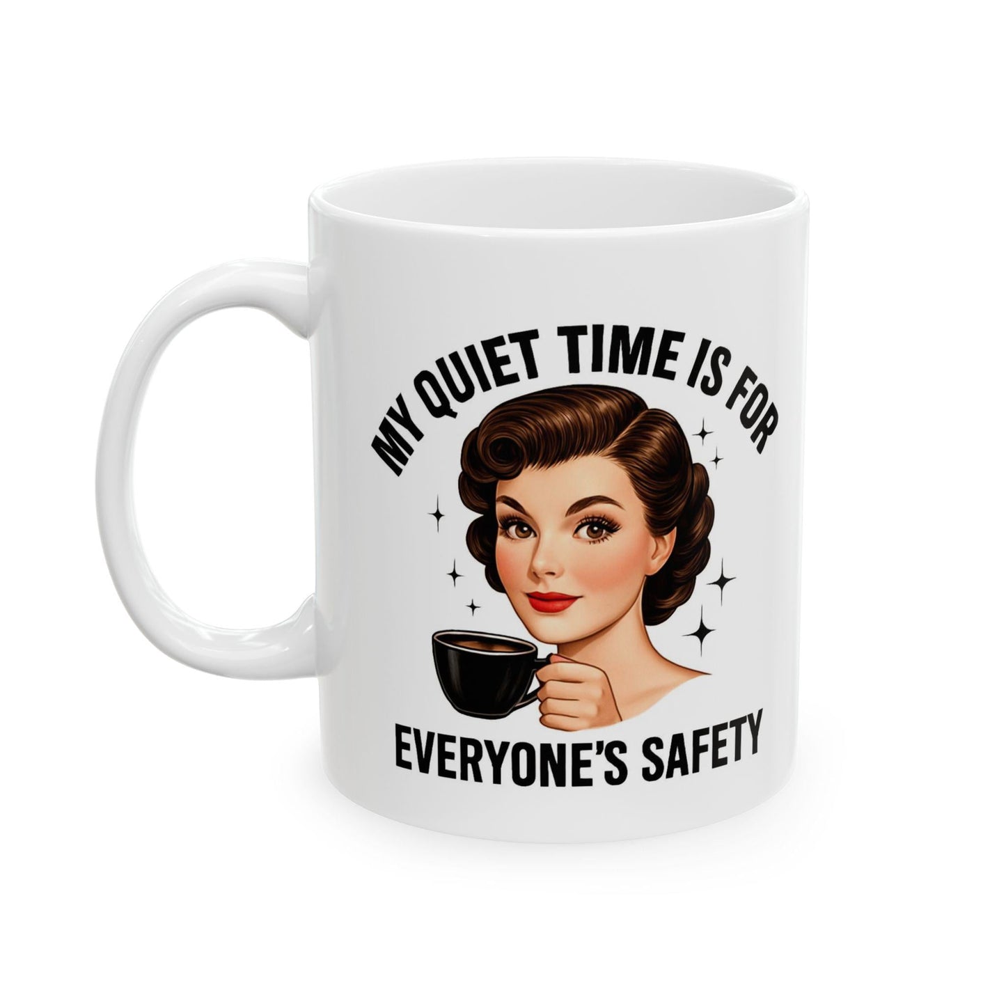 Funny Ceramic Mug, Perfect for Coffee Lovers, Gift for Friends, Humor in the Office, Quirky Kitchen Decor, Tea Time Fun