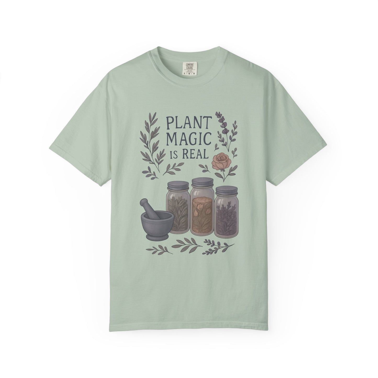 Plant Magic Unisex T-shirt, Herbalist Gift, Boho Tee, Nature Lover Shirt, Spiritual Fashion, Eco-Friendly Style