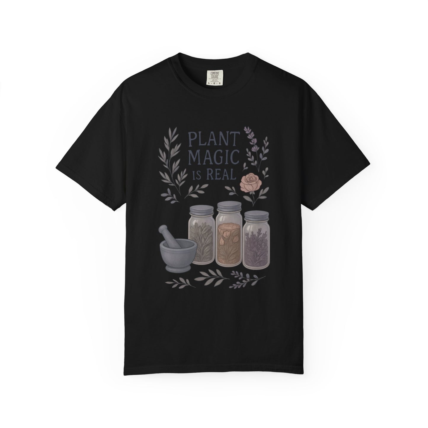 Plant Magic Unisex T-shirt, Herbalist Gift, Boho Tee, Nature Lover Shirt, Spiritual Fashion, Eco-Friendly Style