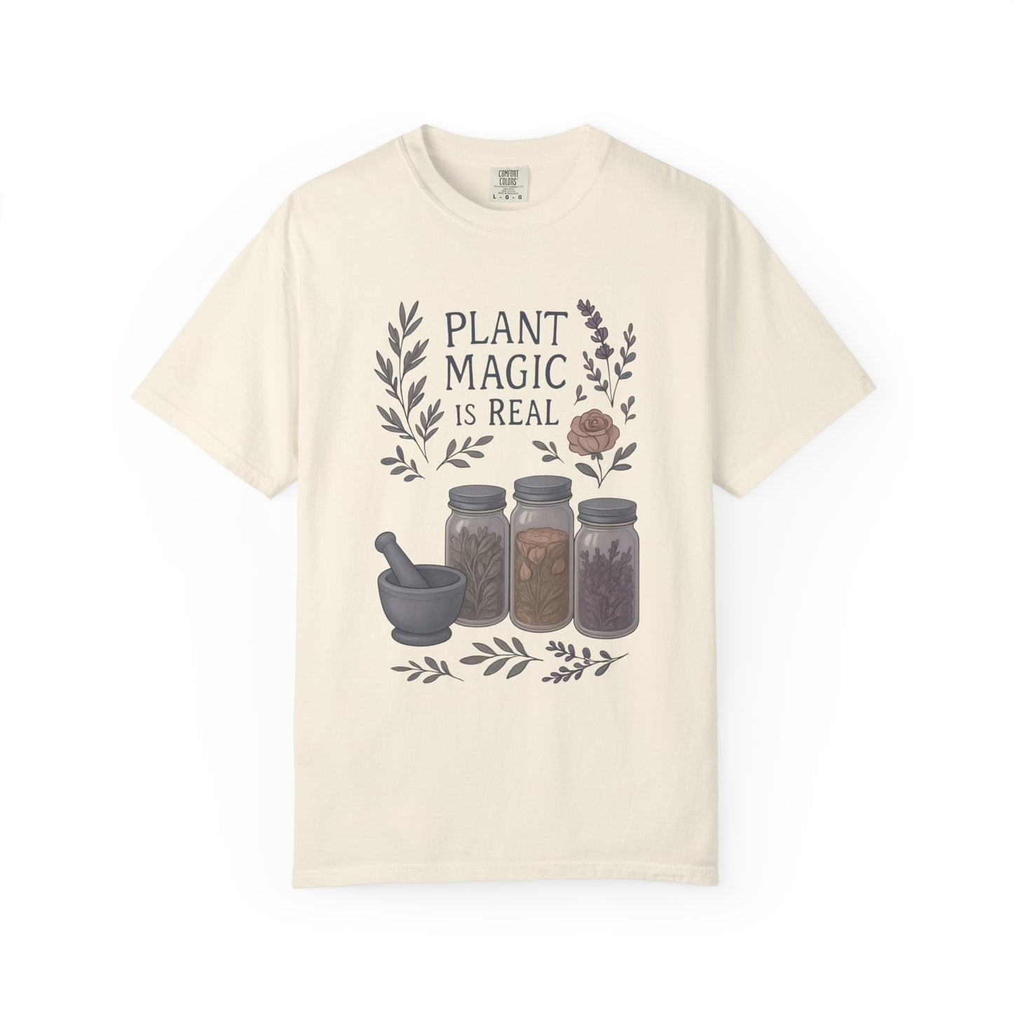Plant Magic Unisex T-shirt, Herbalist Gift, Boho Tee, Nature Lover Shirt, Spiritual Fashion, Eco-Friendly Style