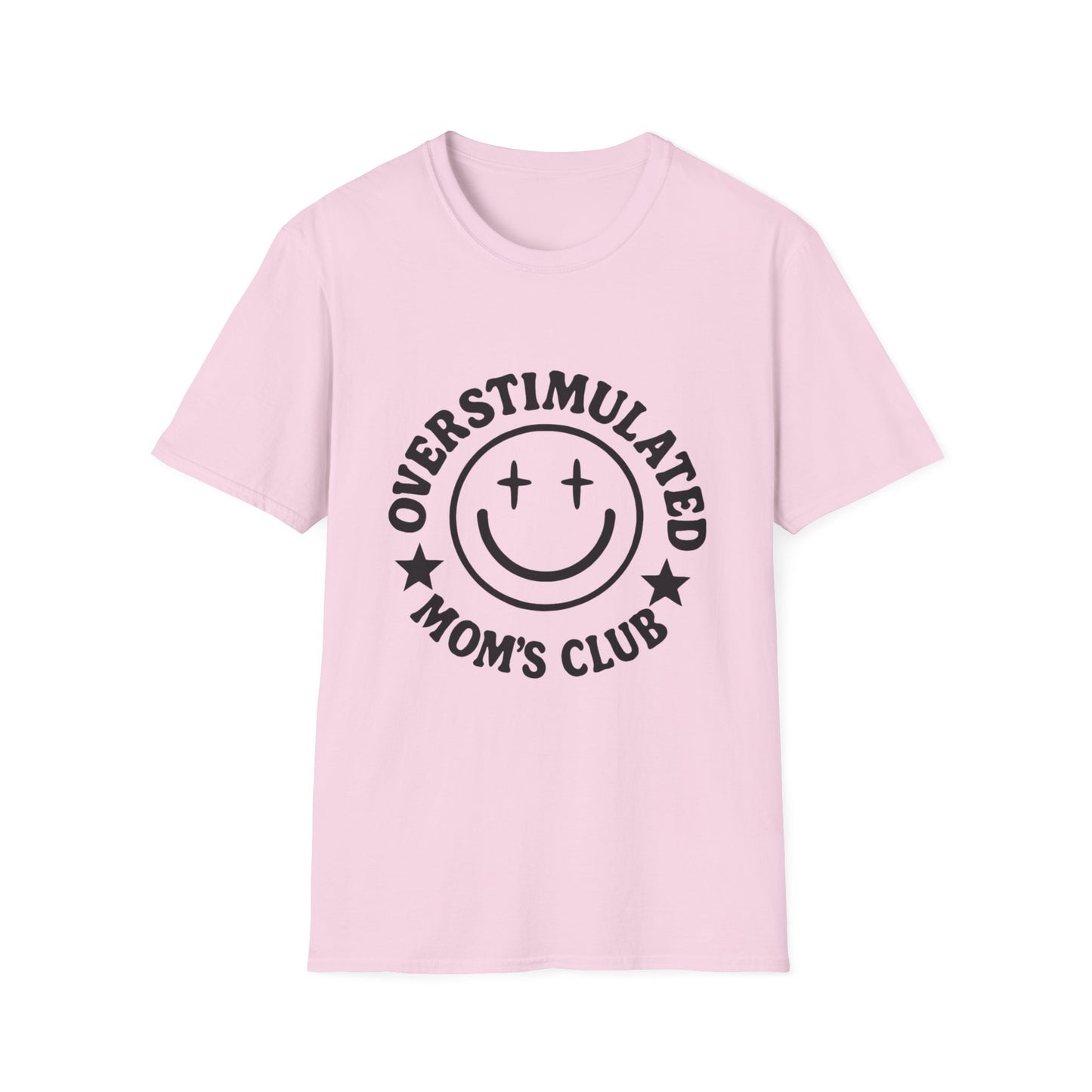 Overstimulated Mom's Club Unisex T-Shirt - Perfect Gift for Moms, Casual Wear, Family Gatherings, or Baby Showers