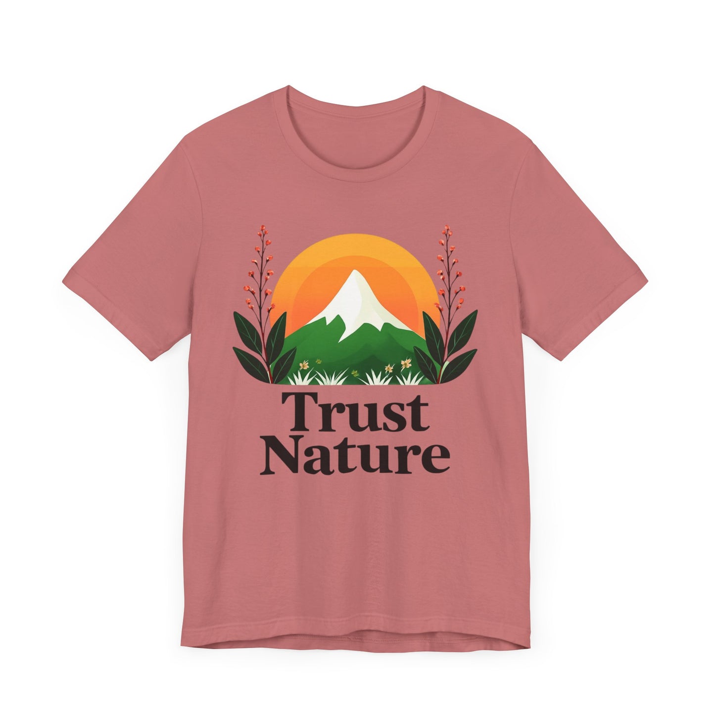 Trust Nature Unisex Jersey Tee, Eco-Friendly Shirt, Nature Lover Gift, Casual Everyday Wear, Outdoor Enthusiast Apparel, Birthday Gift