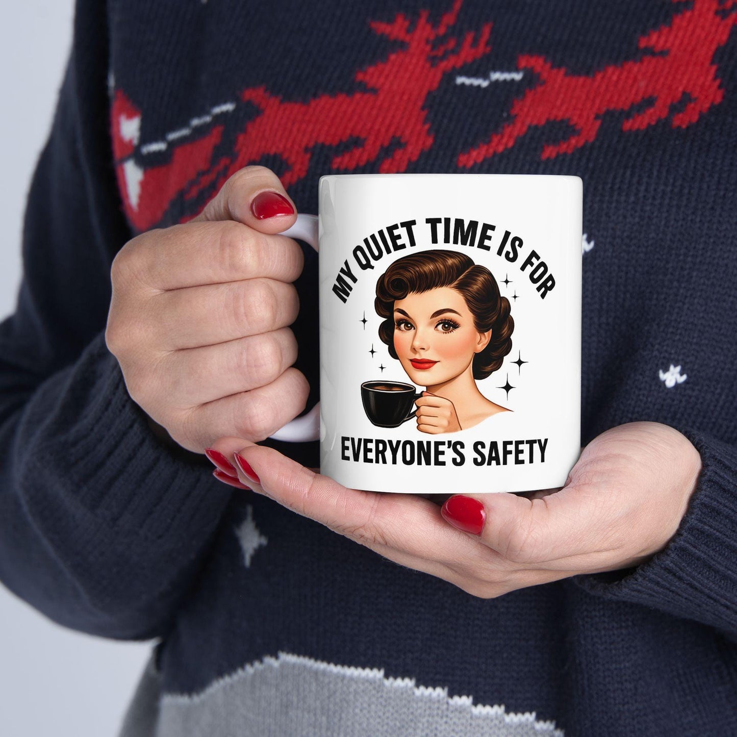 Funny Ceramic Mug, Perfect for Coffee Lovers, Gift for Friends, Humor in the Office, Quirky Kitchen Decor, Tea Time Fun