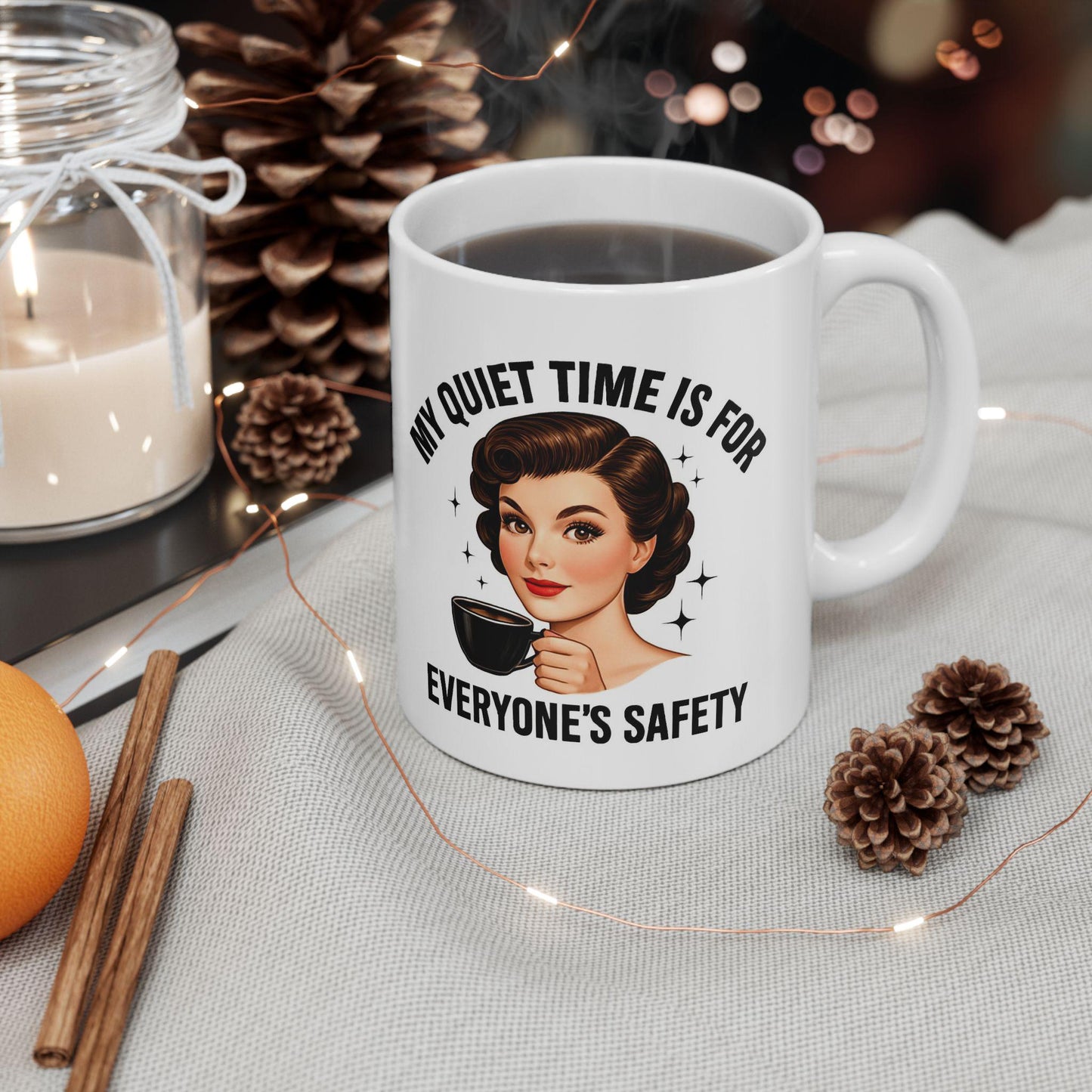 Funny Ceramic Mug, Perfect for Coffee Lovers, Gift for Friends, Humor in the Office, Quirky Kitchen Decor, Tea Time Fun