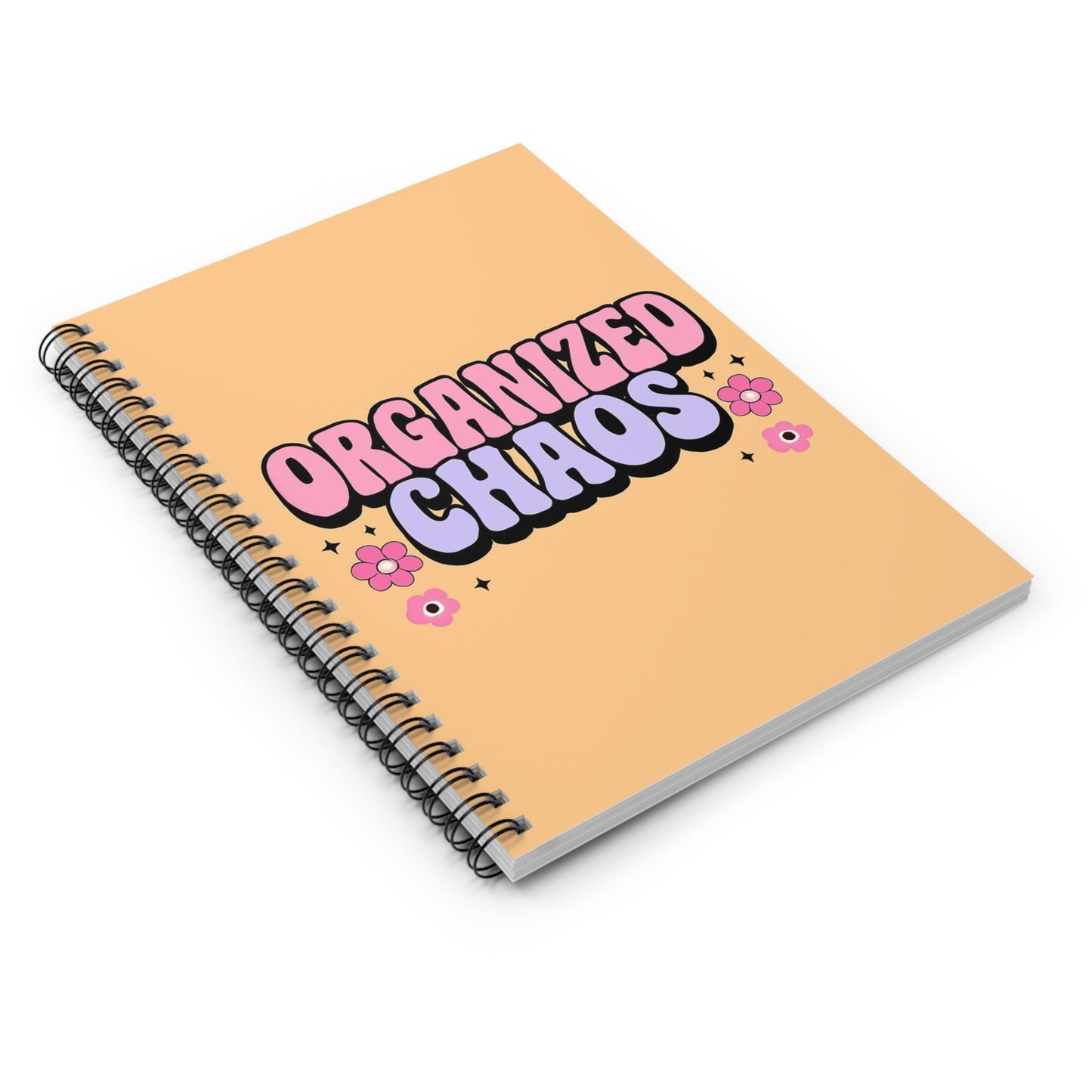 Fun Organized Chaos Spiral Notebook - Perfect for Students, Journaling, Gift Idea, Note-Taking, School Supplies