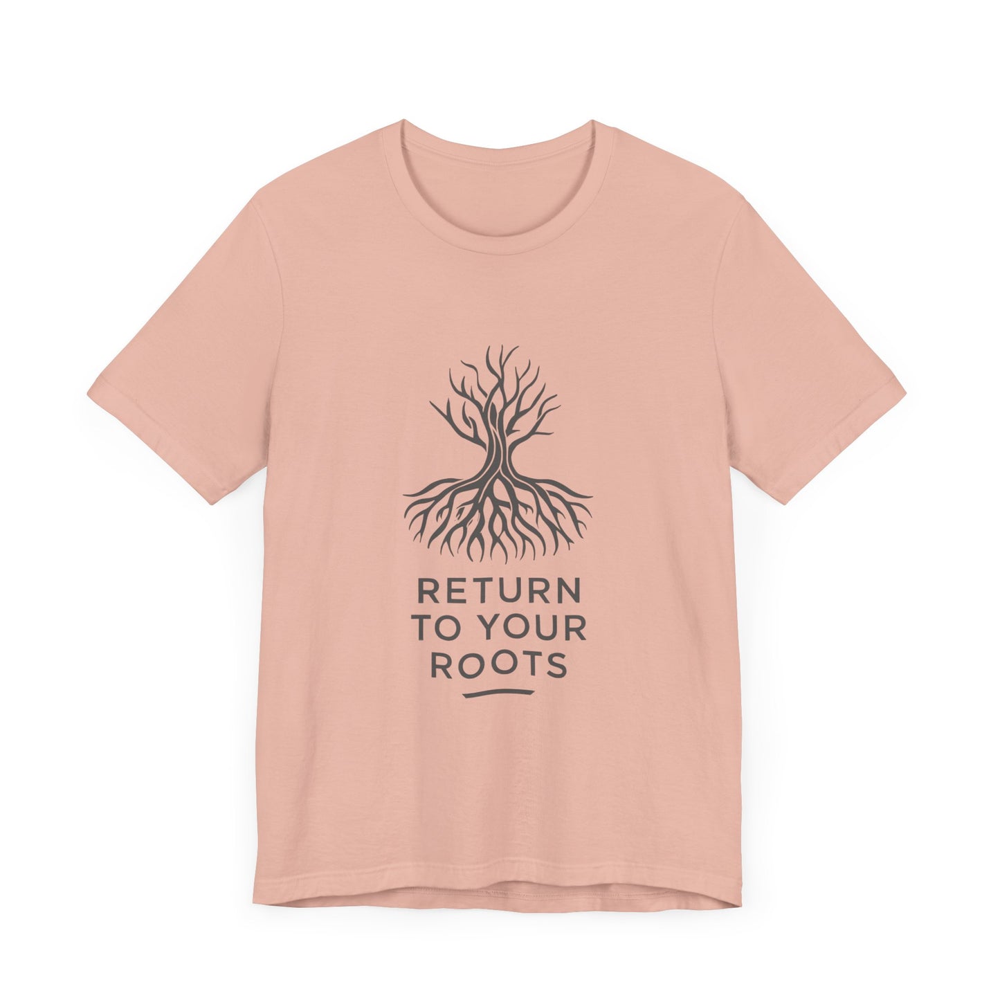 Inspirational Unisex Jersey Tee - 'Return to Your Roots' - Nature Lovers Shirt, Gift for Gardeners, Eco-Friendly Apparel, Motivational