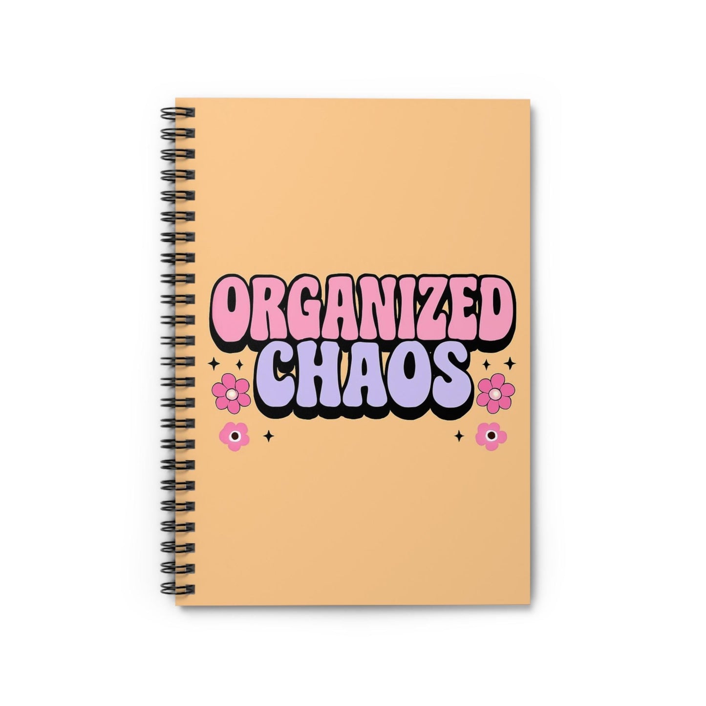 Fun Organized Chaos Spiral Notebook - Perfect for Students, Journaling, Gift Idea, Note-Taking, School Supplies