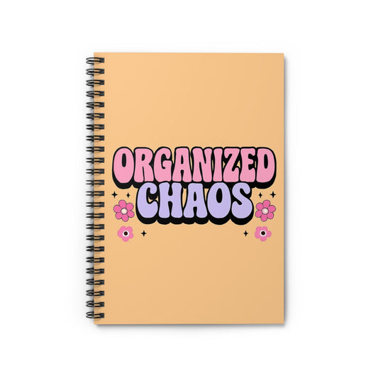Fun Organized Chaos Spiral Notebook - Perfect for Students, Journaling, Gift Idea, Note-Taking, School Supplies