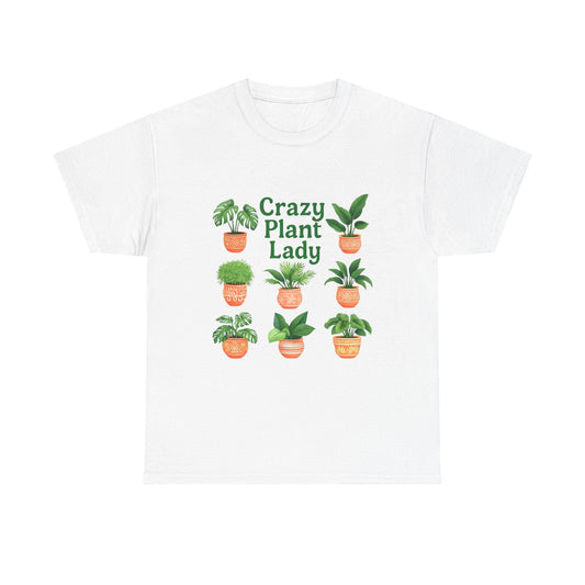Crazy Plant Lady Unisex Heavy Cotton Tee, Plant Lover Gift, Houseplant Apparel, Green Thumb T-Shirt, Gardening Enthusiast Top, Nature [...]