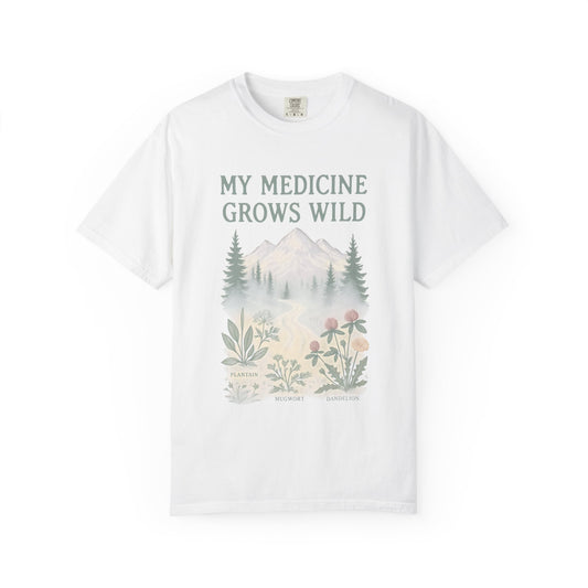 Botanical Medicine T-Shirt - Nature Lover Gift, Eco-Friendly Tee, Herbalist Apparel, Rustic Fashion, Cottagecore Style