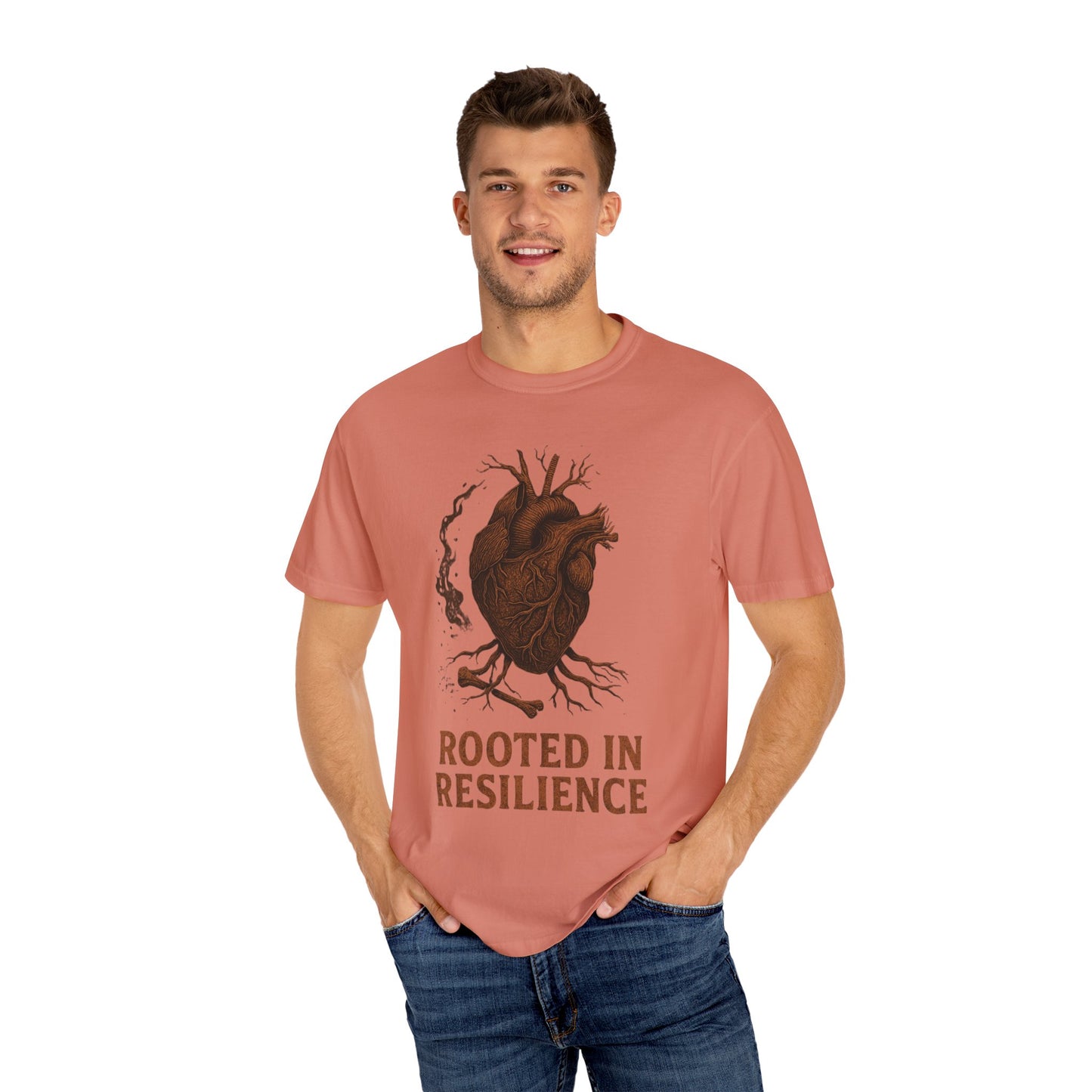 Resilient Heart T-Shirt - Rooted in Resilience Design, Gift for Friends, Inspirational Tee, Motivational Apparel, Perfect for Everyday Wear