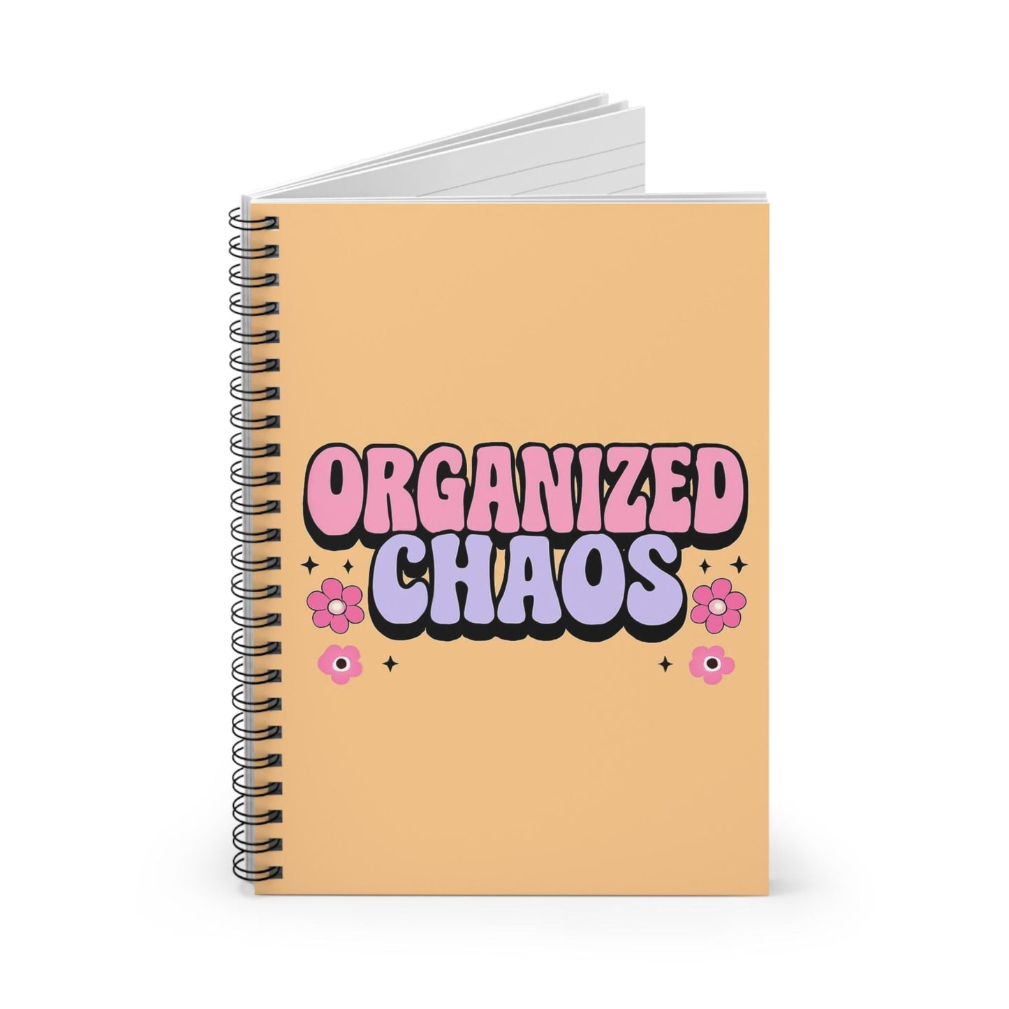 Fun Organized Chaos Spiral Notebook - Perfect for Students, Journaling, Gift Idea, Note-Taking, School Supplies